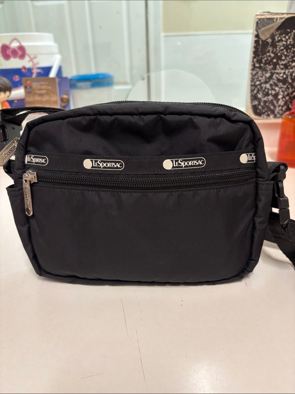 LeSportsac Black Nylon Crossbody Belt Bag